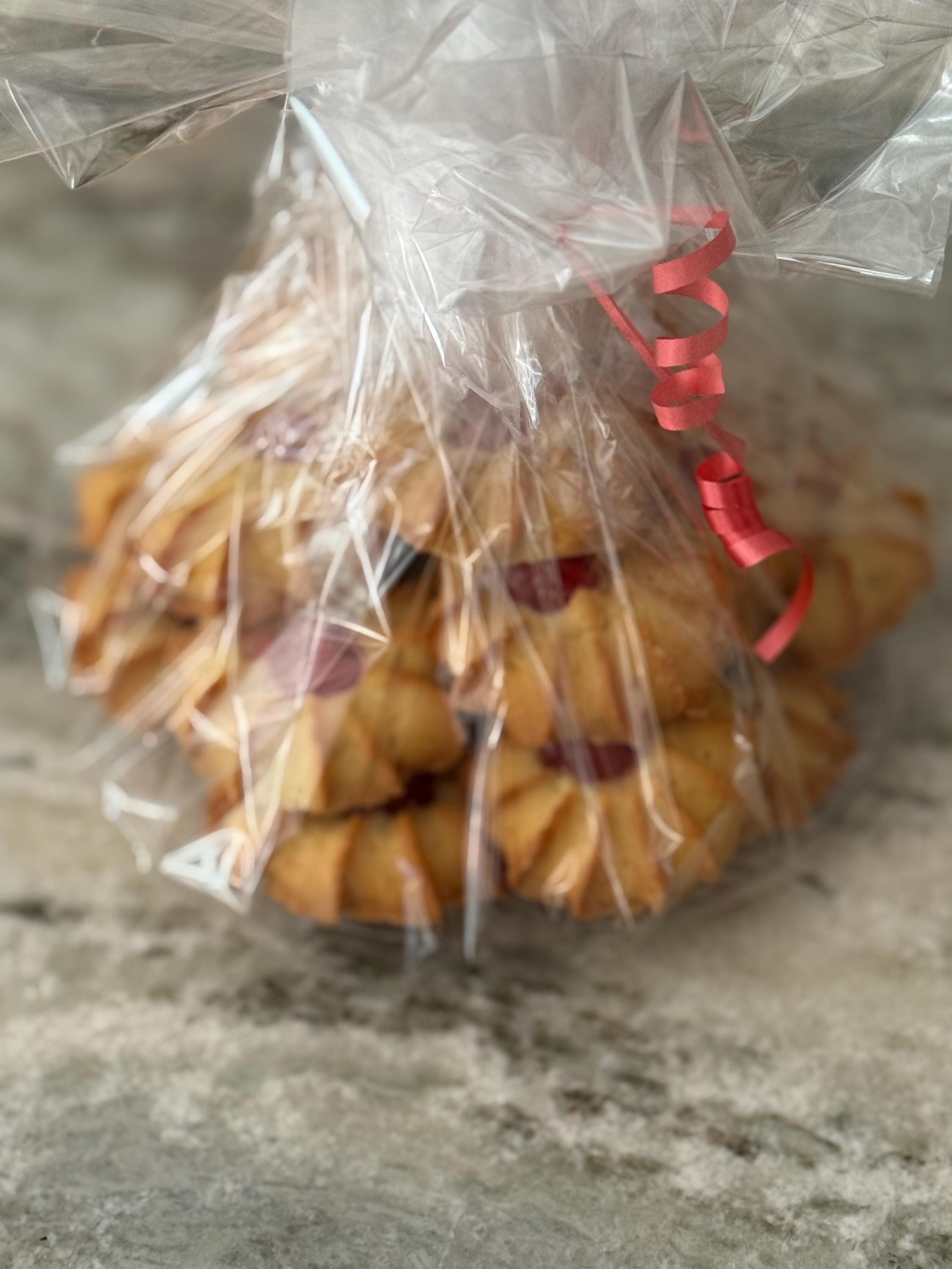NYC Italian Cherry Vanilla Butter cookies gift tray 1/lbs Fresh made