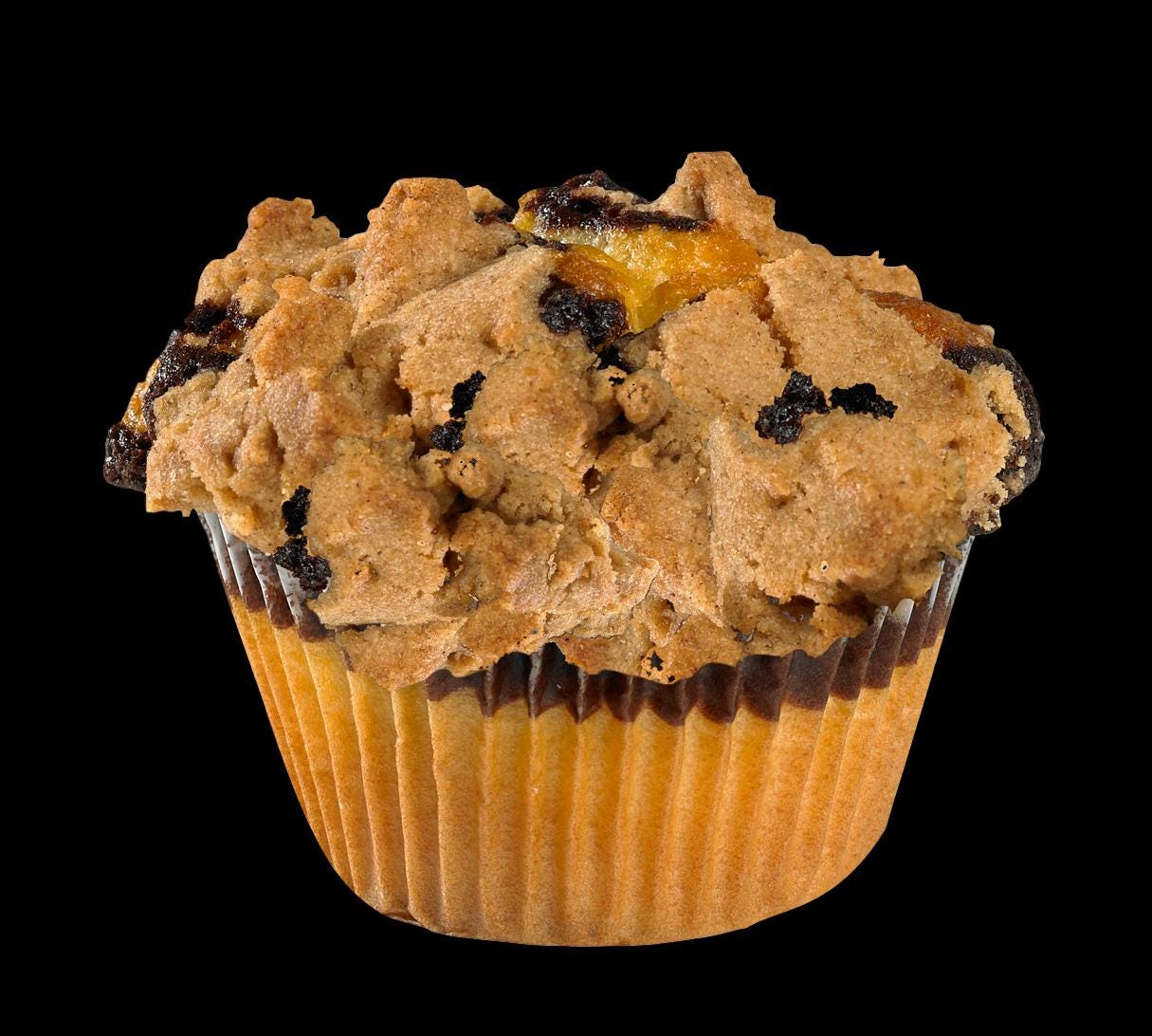 NYC Marble vanilla & Chocolate Crumb Muffins 6/oz 12 count case Fresh