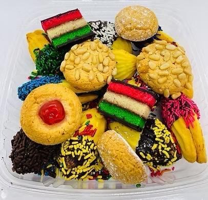 NYC Italian Fancy Cookie Assortment 2/lbs Container Fresh to Order
