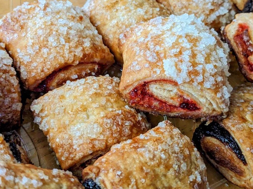 NYC Chocolate & Raspberry Rugelach 16/oz per container