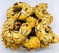 Brooklyn Original Almond Horns Cookies Authentic recipe from Italy contains no almond paste Orange flavor 1/lbs fresh made daily