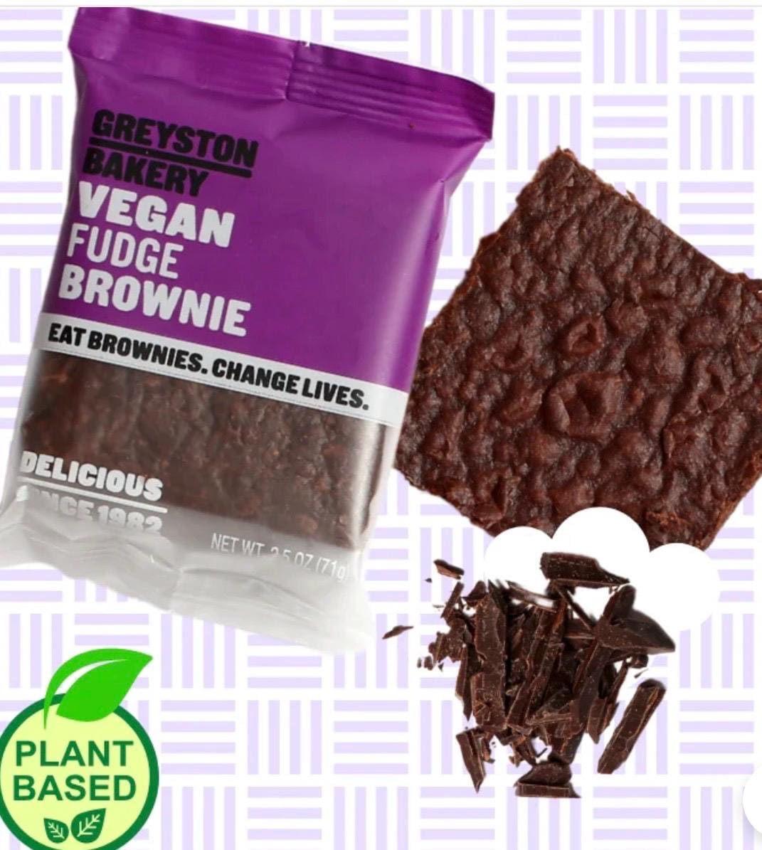 Greyston Bakery Vegan Fudge Brownies 2.5/OZ 6-Pack Vegan Certified